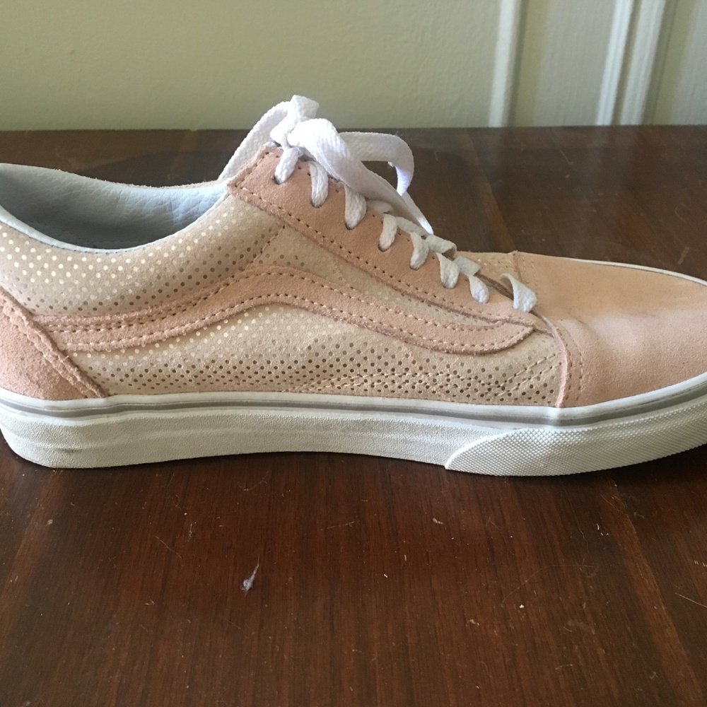 Vans Pink Suede Sparkle Sneakers - Picture 5 of 7
